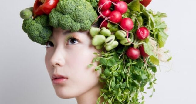 зеленчуци и билки продукти от японската диета за отслабване